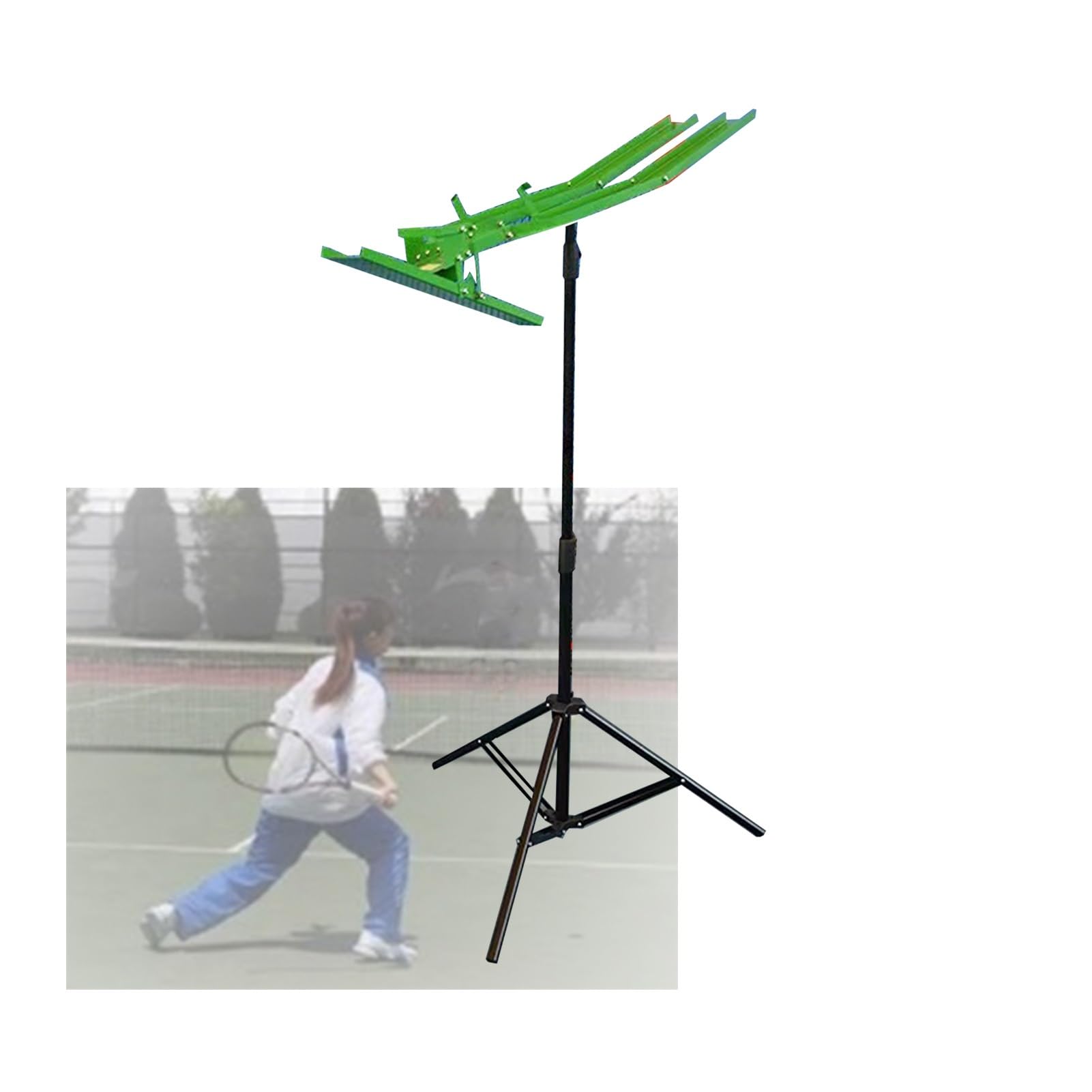 XNXYSMKJ Tennis Ball Machine for Practice, Adjustable Height for Beginners,Compatible with Standard Pickleball (Balls Not Included),for Various Practices (Can hold 40)