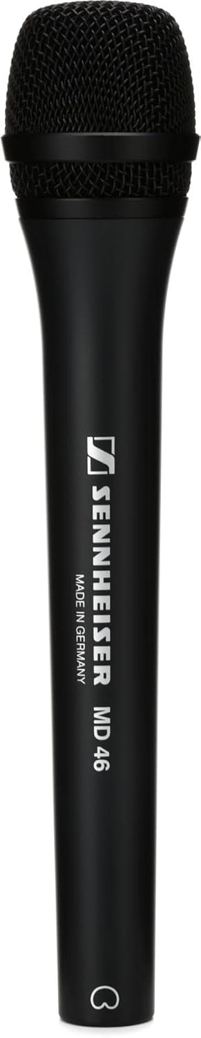 Sennheiser MD 46 cardioid interview microphone,Black
