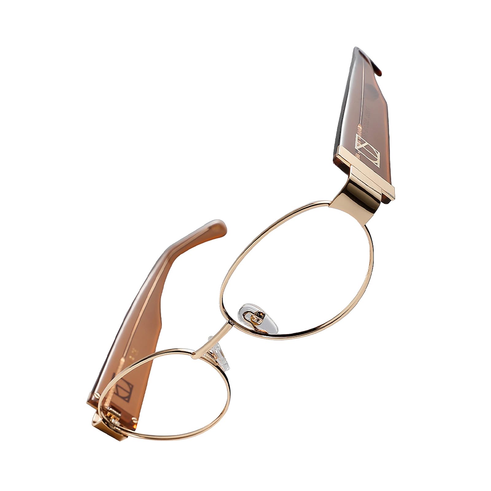 TIJN Square Metal Blue Light Glasses for Woman Men, Acetate Frame Bluelight Blocking Glasses, Talani