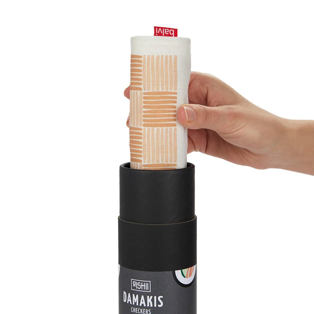 Balvi Jeu de Dames Damakis Jeu de Dames Classique avec Un Design Original inspiré des Sushis Bois