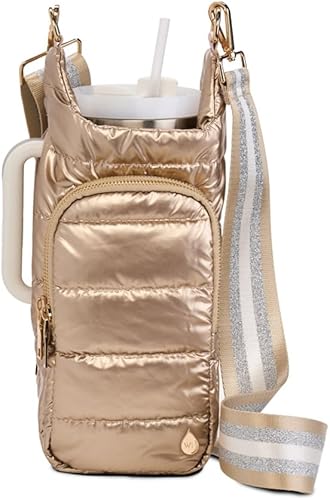 Miniatura 21 de WanderFull® Ranura con cremallera original HydroBag® HANDLE™ para mango, soporte para botella de agua cruzado manos libres y accesorios para vasos