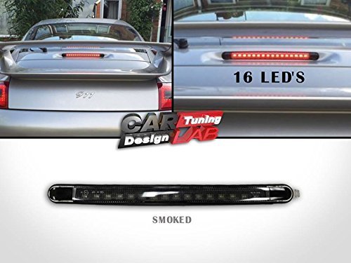 (1) negro de humo trasera LED rojo Tercer tercera parada luz de freno Lámpara para 911 996