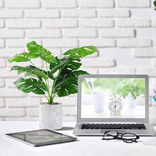 WUKOKU 16\" Small Fake Plants Artificial Potted Faux Plants for Home Office Farmhouse Desk Kitchen Shelf Indoor Decor - Thumbnail 6