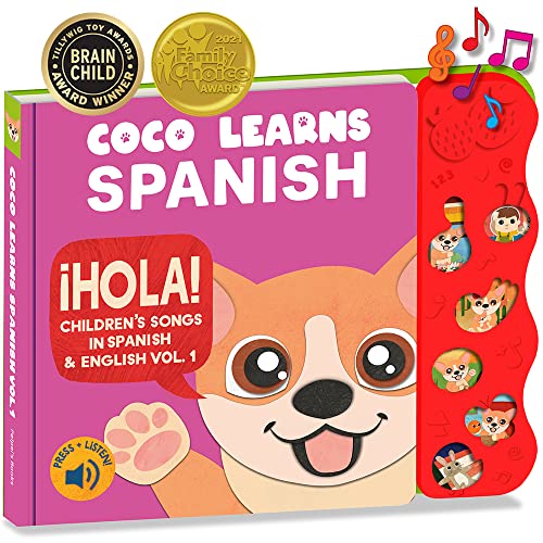 Spanish Letters, Numbers, Colors, Shapes, First Words Learning Toys Kit