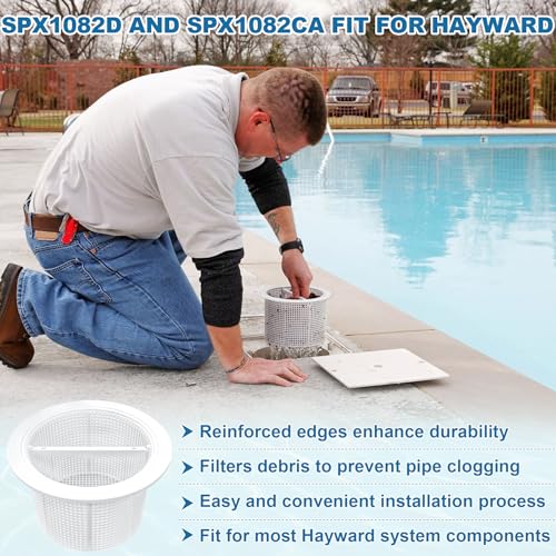 Image of SPX1082CA Pool Skimmer Basket & SPX1082D Basket Support Ring