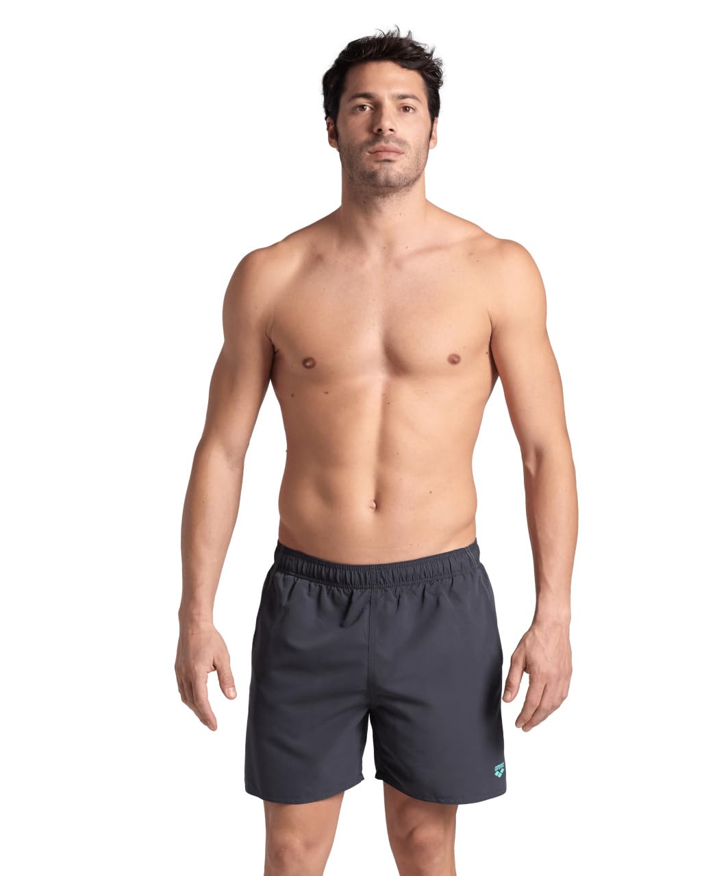 ARENA Fundamentals Boxer R Men's Swimwear, Swim Short for Beach and Pool, Swimwear Made of Soft Recycled Fabric with Quick Drying Feature, Beach Boxer with Internal Mesh Briefs