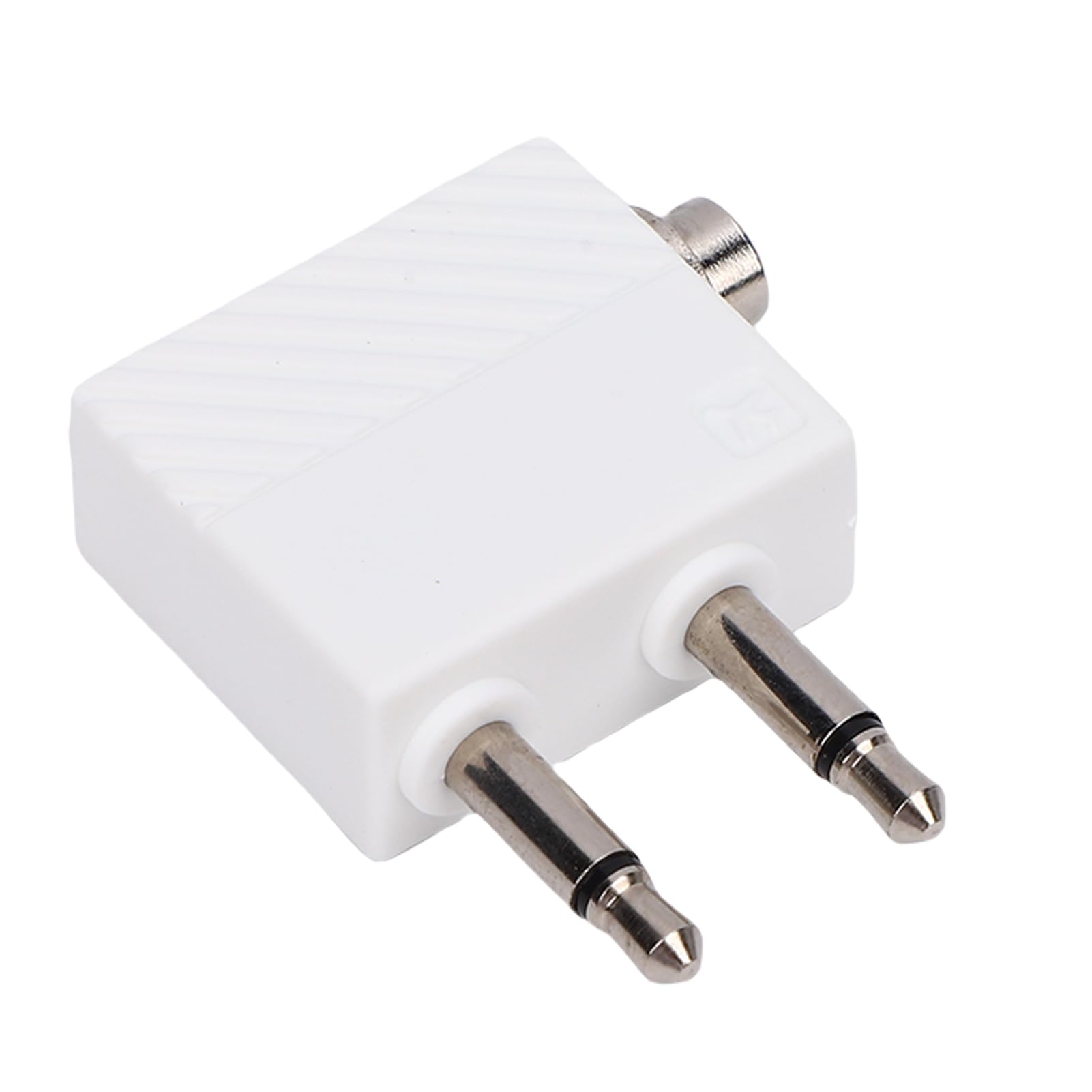 Ejoyous Adattatore per Cuffie per Aereo Convertitore per Cuffie per Compagnia Aerea in ABS Doppio Maschio da 3,5 Mm a Femmina da 3,5 Mm per i Viaggiatori Che Utilizzano Cablate per (4 pezzi)