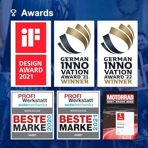 Bild 6 - HAZET Schlagschrauber 9012TT I Max. Lösemoment 2200 Nm, Vierkantantrieb 12,5 mm (1/2 Zoll) I Hochleistungs-Doppelhammer-Schlagwerk- kompakt und leicht mit Twin-Turbo Technologie