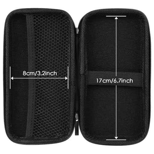Image of iMangoo Travel Essential Electronics Organizer Charger Case Carrying Pouch | 6.5x3.2x1 inch Power Bank Tech Accessories Protective Storage Shockproof Portable Purse Men Women School Office Trips Must Have