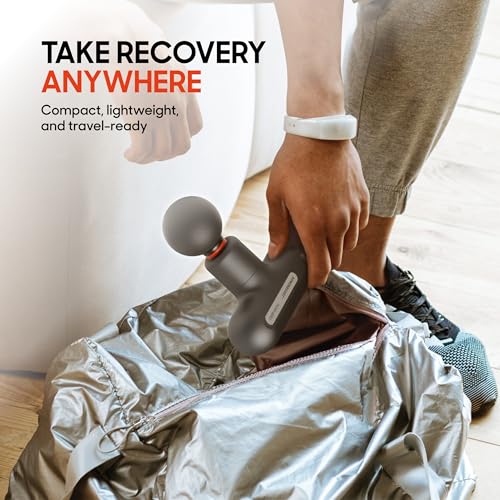Image of Sharper Image Powerboost Move Aero [New 2026 Version] Mini Deep Tissue Percussion Massage Gun| Muscle Recovery & Pain Relief Massage Tool| Full Body Back & Shoulder Massager| Travel Gift for Men Women