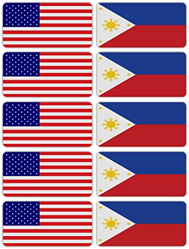 3M Reflective Philippines and US Flag Stickers | Versatile