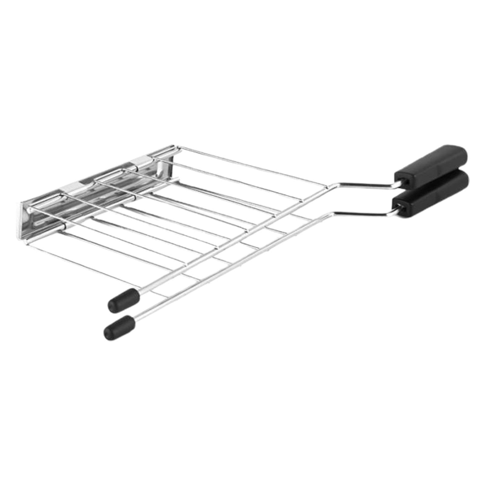 UJEAVETTE Bread Loaf Slice Holder Oven Toaster Grill Rack for Broiling Roasting Baking Black-image-6