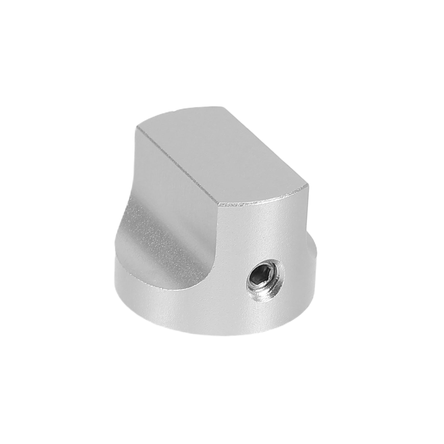 CLISPEED Brushed Silver Aluminum Audio Knob Volume Control Potentiometer for Tube Amplifiers Guitar Tone Knobs Replacement Caps with Matte Finish