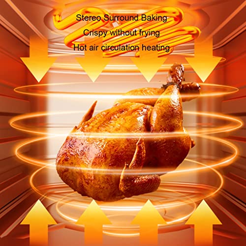 Luftfritteuse, multifunktionale Fritteuse und Grill, Smart-Home-Fritteuse, Luftfritteuse mit großer Kapazität, Küchengeräte (Schwarz 29 * 31 * 37,5 cm) (Weiß 29 * 31 * 37,5 cm) (Schwarz 29 * 31 * – Bild 4