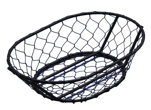 Panier noir American Metalcraft WIR4 de 24,9 cm x 16,8 cm pour présentation
