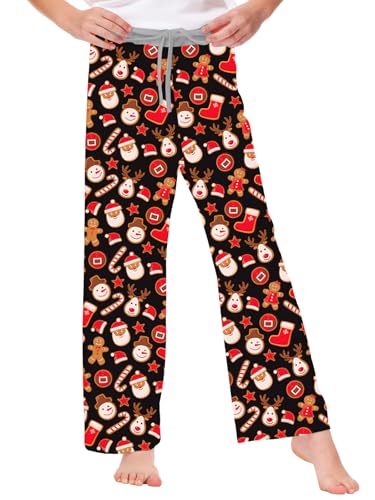 Image of Remimi Girl Boy Plaid Pants Drawstring Summer Casual Loose Bottoms 5-14 Years