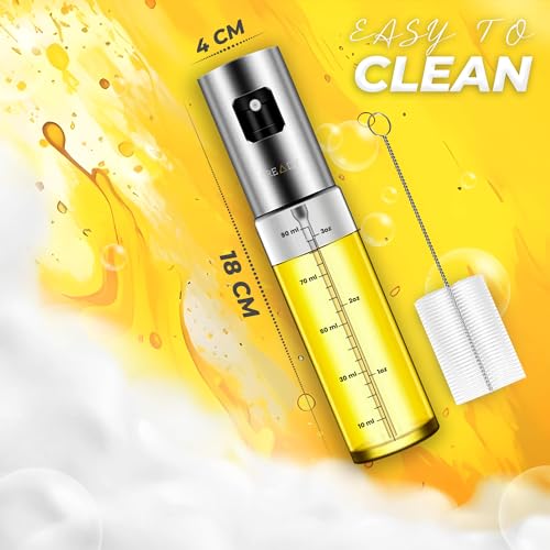 CREADY | Confezione da 2 olio da cucina da 100 ml | Dispenser olio | Spray olio friggitrice aria | Oliera spray | Spruzzatore olio | Dispenser di olio - immagine 6