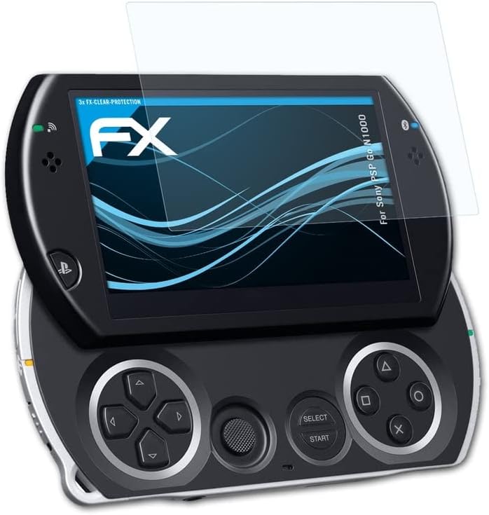 Película protectora de pantalla compatible con Sony PSP Go N1000 Protector de pantalla, película protectora FX ultra transparente (3X)