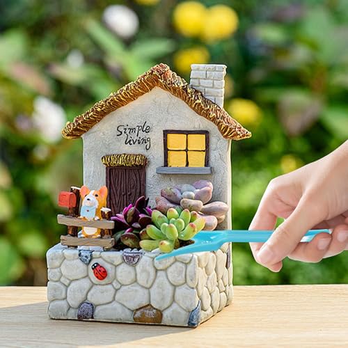 Set 6 herramientas mini para trasplante y jardinería miniatura 4