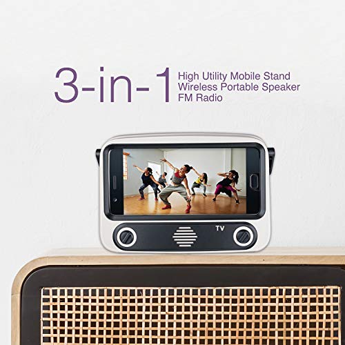 FINGERS-My-Own-TV-MOT-8-Watt-Wireless-Bluetooth-Portable-Battery-Powered-FM-Speaker-Ivory-White