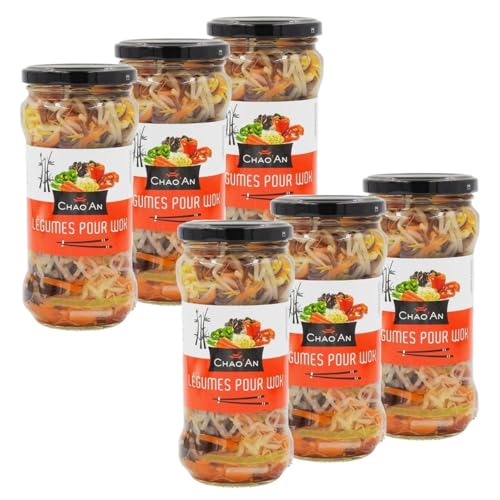 Chao'an - Lot 6x Légumes pour wok - Chao'an - bocal 330g