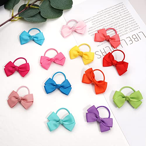 50pcs Elastici per Capelli Bambina Fiocchi Neonate...