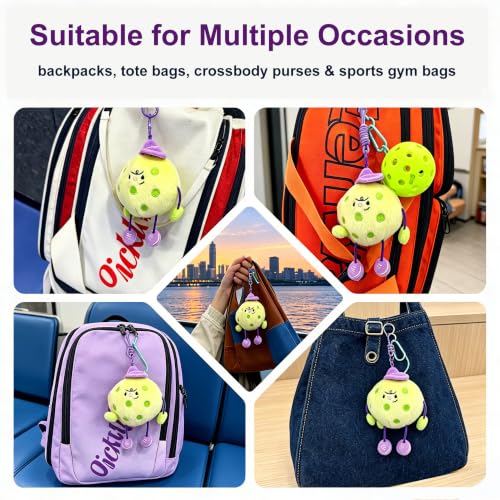 RORLAND Pickleball Funny Gift for Women or Men | Pickleball Plush Tote Bag Charm or Keychain | Ideal Gift for Pickle ball Lover, Partner or Teammates - image 6