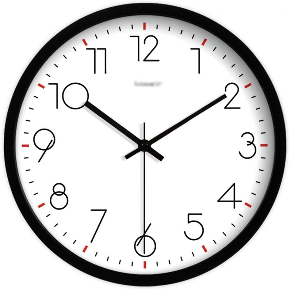 Restaurant horloge murale design moderne blanc et noir pour décorer la salle