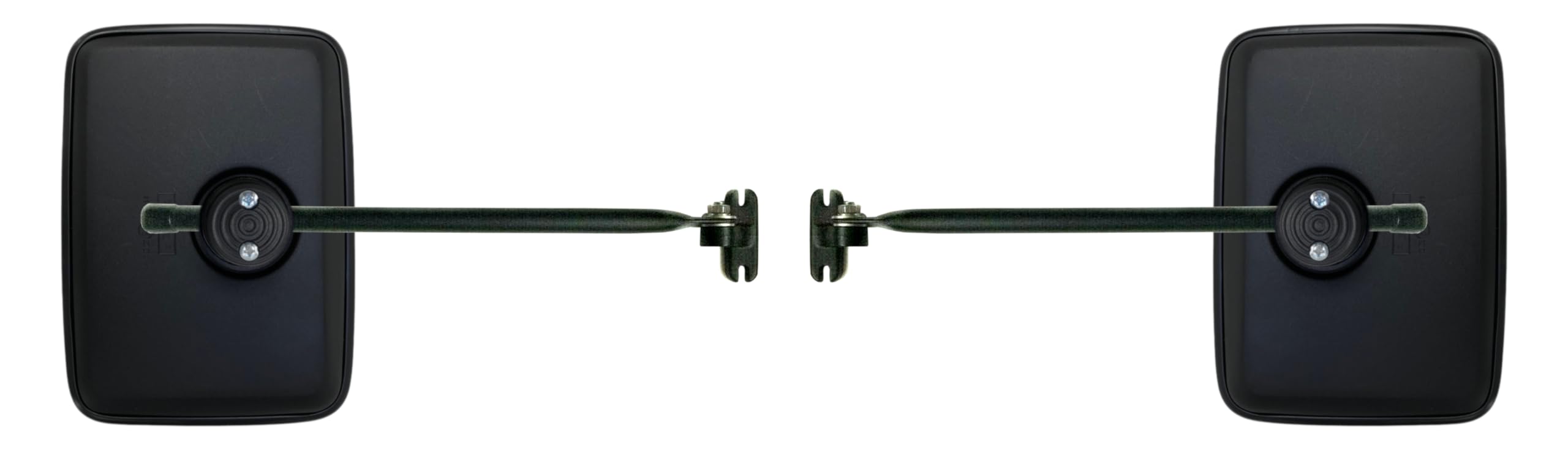 2 rétroviseurs extérieurs 290 x 211 mm Ø 10-25 mm R1200 et support de rétroviseur pour tracteur John Deere