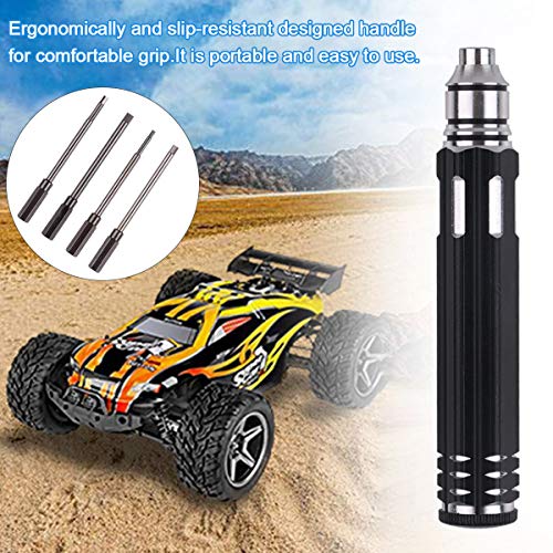 FPVERA 4 in 1 Hex Screw Driver Tools Kit for RC Helicopter RC Boat Rc Cars, Metal 1.5mm 2.0mm 2.5mm 3.0mm Screwdrivers Tools Kit