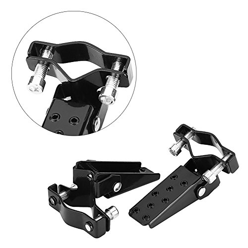 Motorcycle Foot Peg, Black Stylish Metal Motorcycle Motorbike Frame Foot Pegs Rests Pedals.-for foot pegs for bicycle highway pegs for Dirt bike passenger foot pegs motorbike rear foot pegs vsta