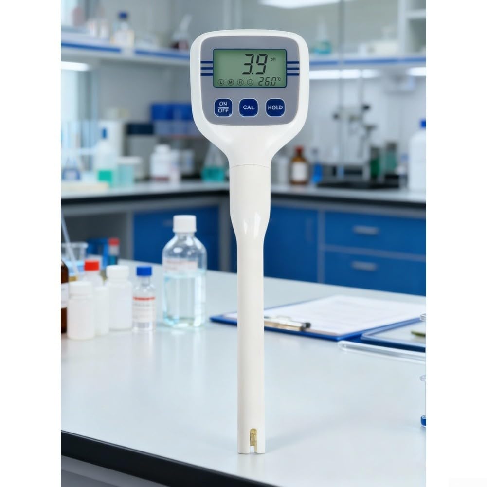Medidor de pH tipo pluma digital, probador de calidad del agua 3 en 1 para piscina, acuario, prueba de agua potable