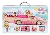 LOL Surprise Car Pool Coupe with Exclusive Doll, and Dance Floor - Toy Car Playset with Black Light Headlight and Play Set Accessories - Great Birthday Gift for Kids Ages 6-8 Years