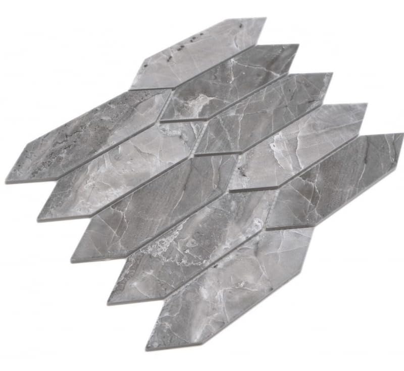 MOS13-L0208_f - Mosaico de cerámica para pared de cocina, color gris mate