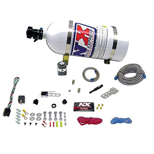 Best Seller Nitrous Express 21000-15 35-150 HP Dry EFI Single Nozzle System with 15 lbs. Bottle