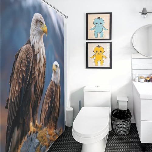 Rideau de douche imperméable en polyester lavable 183x183 cm