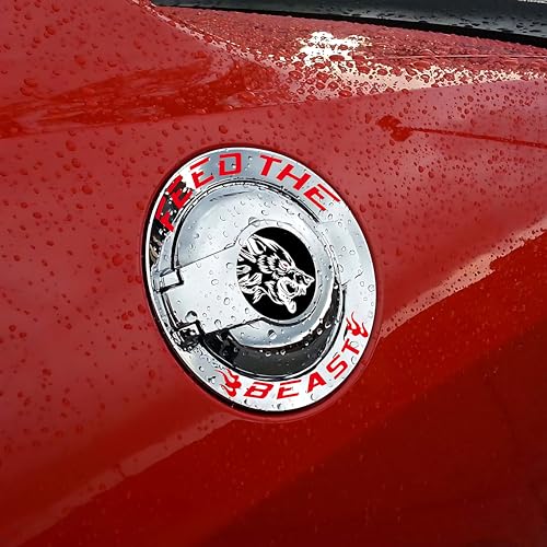 Calcomanía de vinilo para Dodge Challenger e insignia lobo de depósito 2