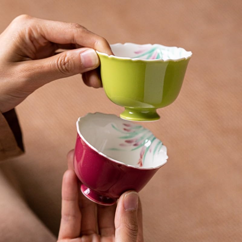 Filiżanki Matcha Travel Coffee Filiżanka Ręcznie Malowana Mistrz Filiżanka Ceramiczna Pojedyncza Filiżanka Podszkliwa Lotteria Filiżanka do herbaty Zestaw do zaparzania herbaty Kubek