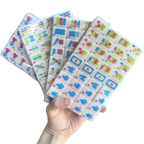 Set Mini Mahjong Americano 166 Fichas 0.9 pulg miniatura 5