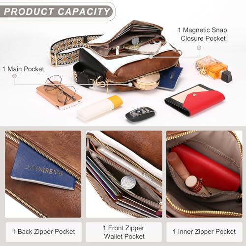 GAEKEAO Quilted Crossbody Bags for Women Trendy,Vegan Leather Purses Small Shoulder Handbags Travel Purse with Wide Strap2