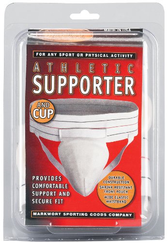 Markwort Men?s Cup Supporter With Cushioned Edge Cup, Large