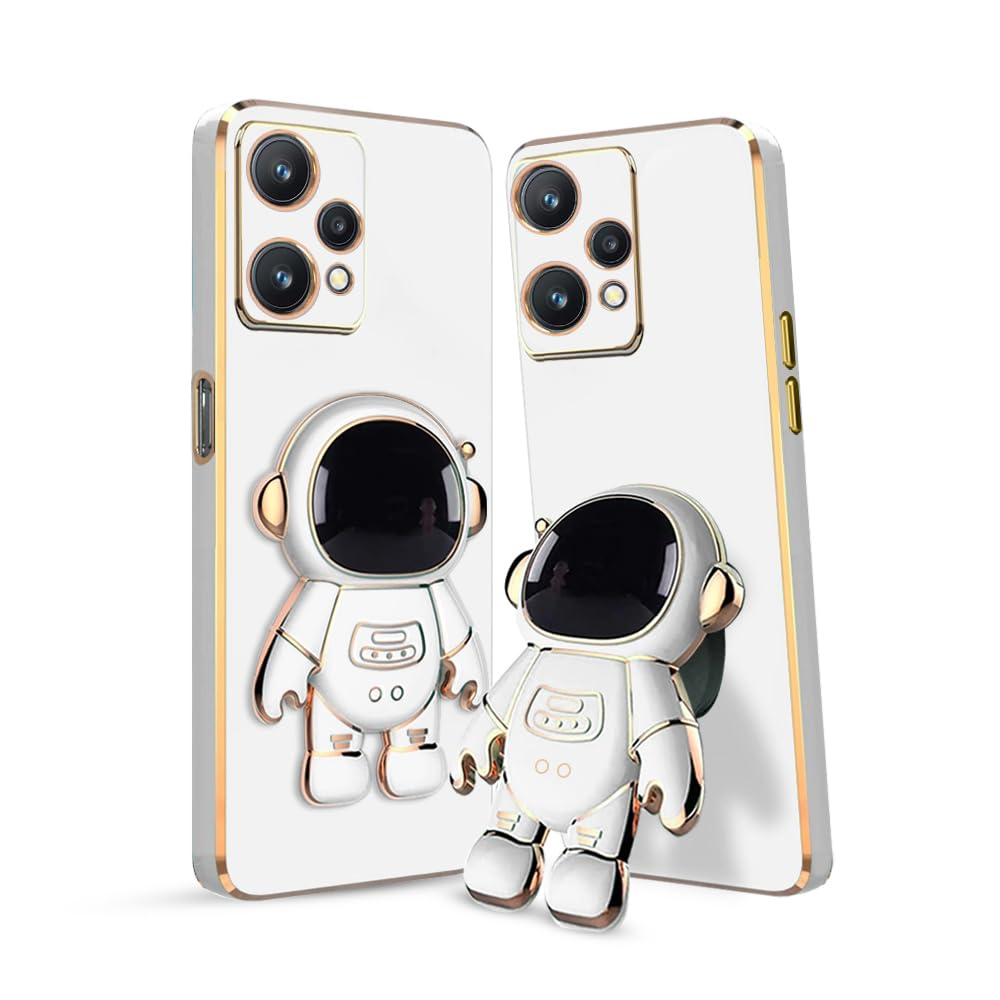 KARWAN®️ 3D Astronaut with Folding Stand Back Cover Case Compatible for Realme 9 Pro (5G) | Slim electroplated case | Stand case | Soft TPU | Space Astro Theme | Camera Protection-White. (B0C7LCQVCF) Amazon Price History, Amazon Price Tracker