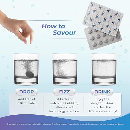 Wellness Extract H2 Molecular Hydrogen Water Tablets with effervescent Technology for Healthy Hydration, Optimal Energy, and Metabolism Support; 8 PPM. - Image 5