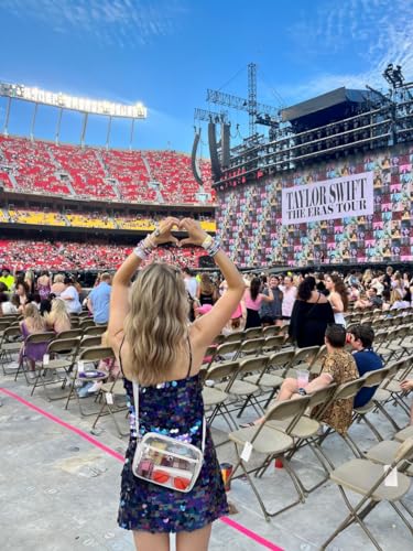 Telena Clear Bag for Stadium Events Clear Purses for Women Stadium Crossbody Bag with Adjustable Strap2