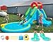 Whubefy Inflatable Bounce House with Blower Indoor Outdoor, Kids Toddler Bouncy House Waterslide Park with Slide, Pool, Sprinkler, Climbing Wall, Blow up Water Slides for Kids Backyard Party Gift