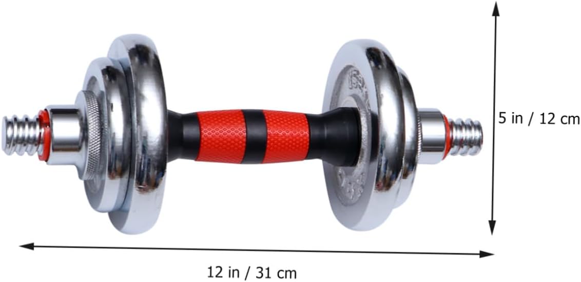 Luxshiny 10kg Electroplated Dumbbell Set for Home Workout, Household Fitness Dumbbells Kit with Anti-rust Coating, Men’s Strength Training Equipment for Gym and Exercise