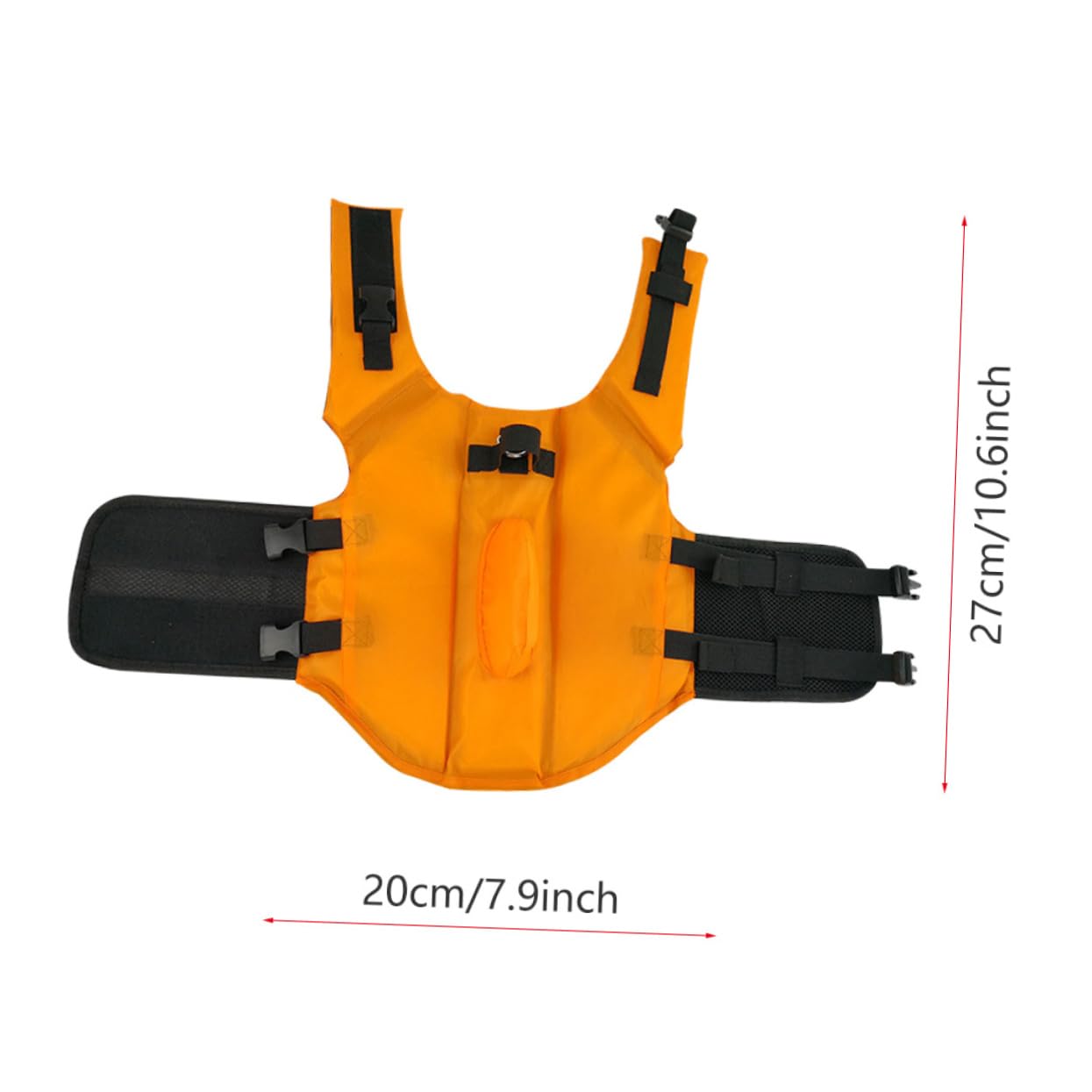 GALPADA Nylon Dog Swimwear Fin Life Vest for Puppy Stylish for Pool Ocean Activities