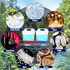 Set de 12 bolsas de almacenamiento de agua - Contenedores plegables de 1.3 galones con pico azul y asa, garrafas plegables de plástico para camping y senderismo (12.79" x 11.81") miniatura 7