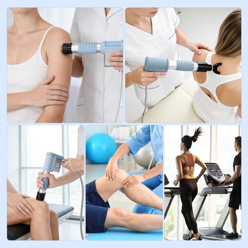 Máquina de terapia de ondas de choque actualización para alivio del dolor, dispositivo no invasivo de terapia de ondas de choque con múltiples cabezales para relajación muscular profunda, molestias en espalda y codo miniatura 6