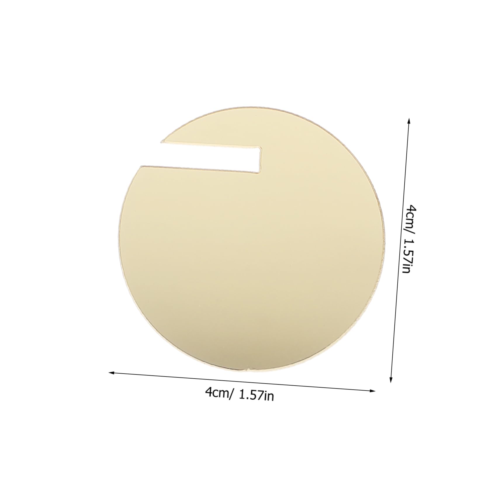 Unomor 30pcs Round Drink Labels Gathering Drink Tags Blank Drink Tags DIY Wine Marker Replaceable Cup Markers Circle Drink Tags Drink Circle Markers Round Drink Tags Acrylic Golden